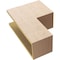 Ekena Millwork 8"W x 16"D x 24"H Classic Chapel Hill Rough Cedar Woodgrain TimberThane Corbel, Primed Tan CORUR08X16X24CHPRCPR - alternate 4